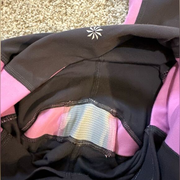 Athleta Yin 7/8 Tight In Powervita™ | XSmall | Spring Night/Violet Blush - Picture 8 of 8